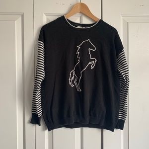 Sweater with horse design